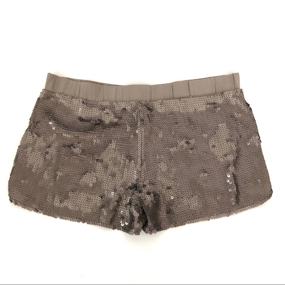 ELIZABETH & JAMES SEQUIN SHORTS ELASTIC WAIST SZ S - Picture 3 of 4